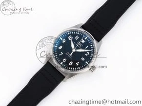 MIROTIME 0329 Pilot Mark XX IW328201 ZF 1:1 Best Edition Black Dial on Black Leather Strap A Affordable 7028